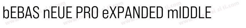 bEBAS nEUE PRO eXPANDED mIDDLE字体转换
